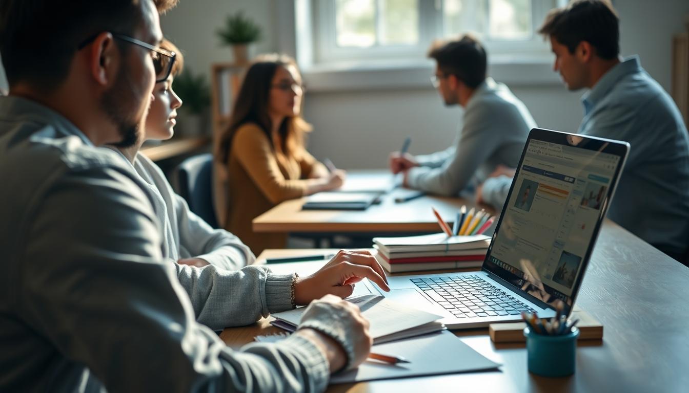 Digital learning platform with online study materials